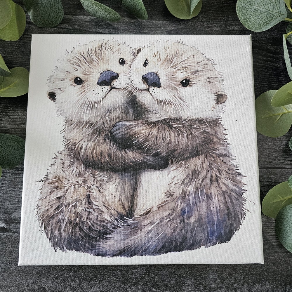 Adorable Otter Canvas Art